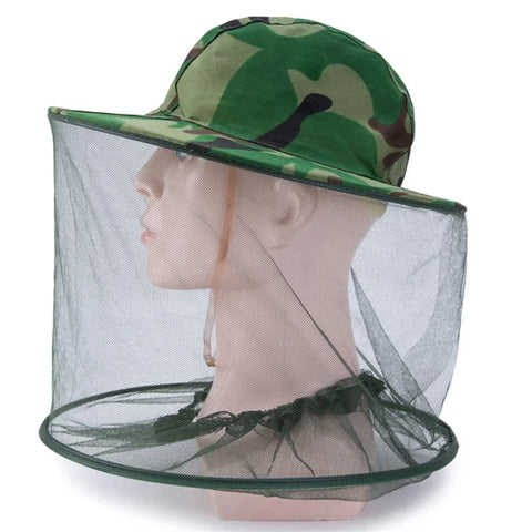 Men Women Long Camouflage Fishing Hat