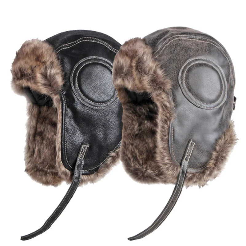 Pilot Aviator Bomber Trapper Hat