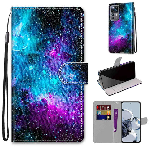 Flower Pattern Flip Case For Samsung Galaxy