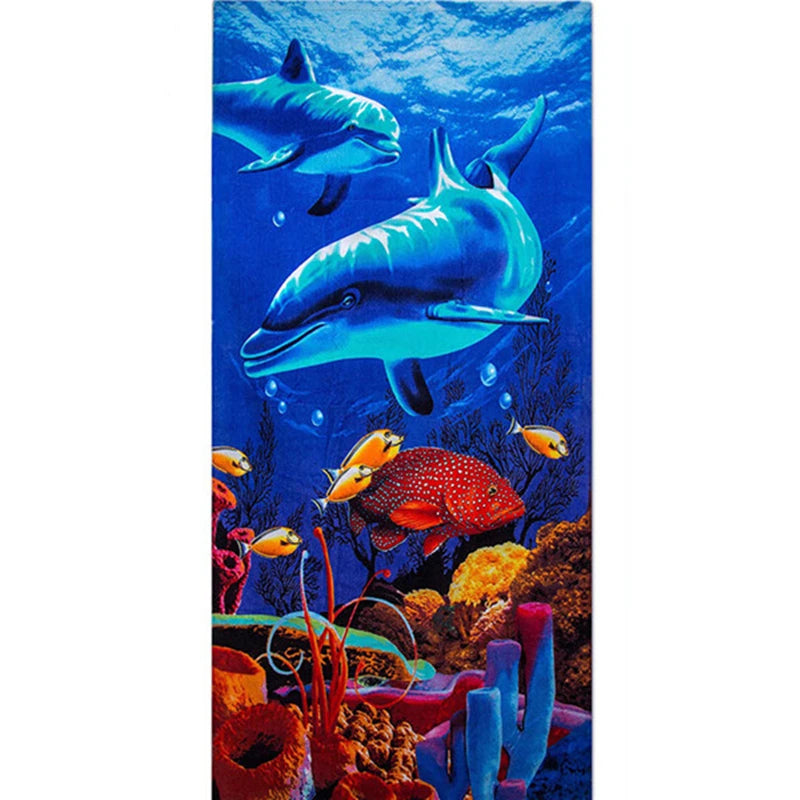 Ocean Animals Cotton Bath Towels