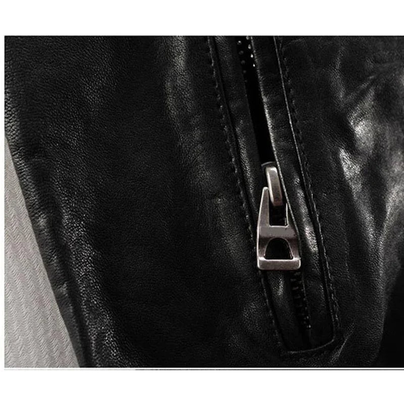 High quality luxury brand 100% Men's Genuine Leather Jacket Men