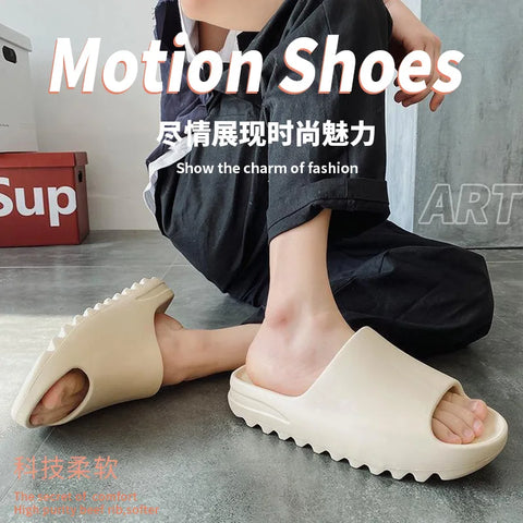 High Quality EVA Soft Thick Soled Slippers Women's Summer Fashion Wear Slippers Home Home Sandals Men's Beach Shoes