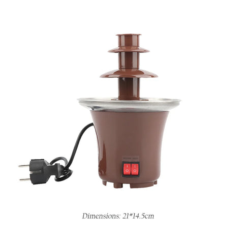 Chocolate Fountain Fondue Mini Waterfall Hotpot Machine Wedding Heating Melts