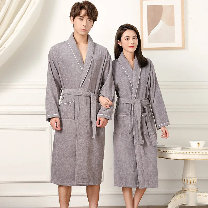 Thick Absorbent Terry Bath Robe