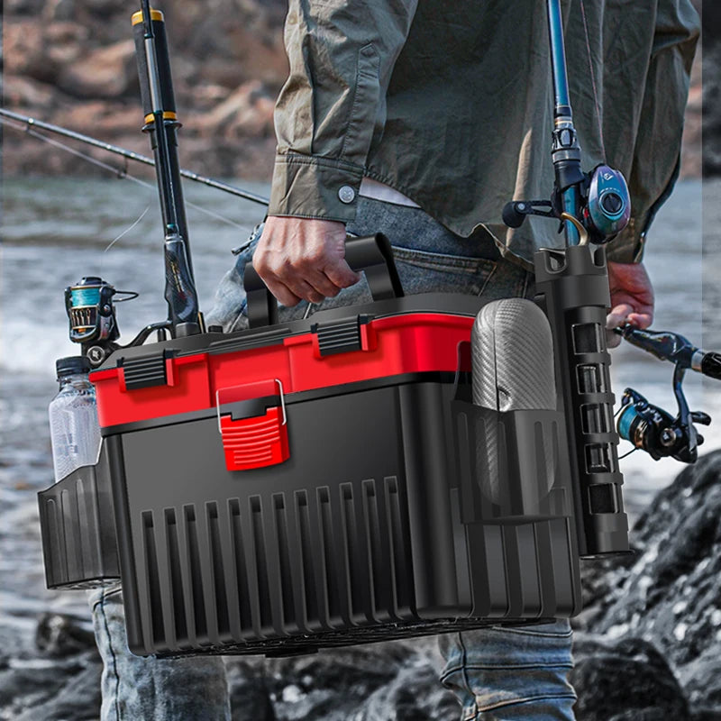 Anti-Pressure Big Capacity 1.8KG Lightweight Lure Fishing Tackle Box