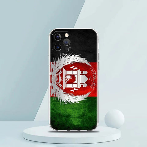 Afghan Afghanistan Flag Case for iPhone 15 14 13 12 Pro Max Cover Transparent for iPhone 11 Pro Max 7 8 Plus X XS XR SE2020 Bags