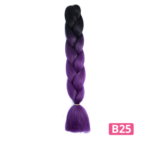 Colorful Hair for Braids Synthetic Braiding Hair Extensions for Girls Jumbo Braid Hair for Crochet Box Expression Braiding Hair