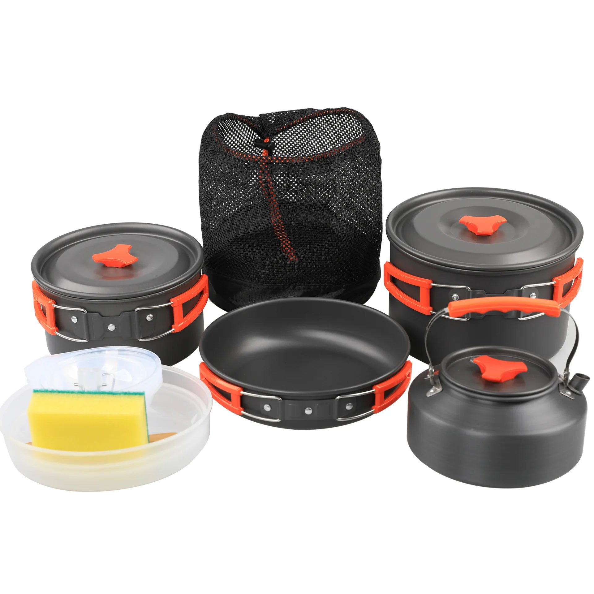 Camping cookware, outdoor pan set, tourist dishes, melon, kitchen equipment, trekking utensils, picnic, travel