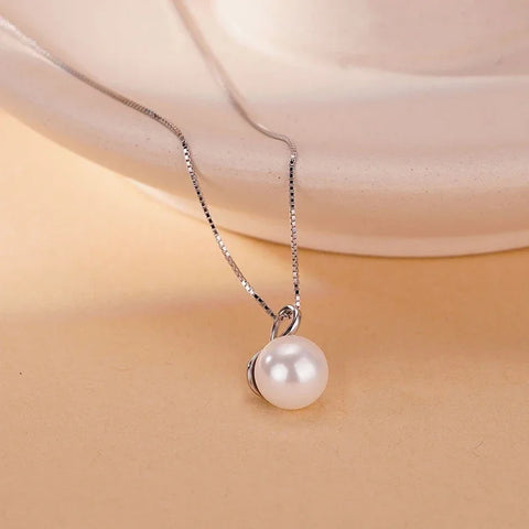 CAOSHI Simple Temperament Simulated Pearl Necklace Female Engagement Ceremony Jewelry Delicate Bridal Wedding Accessories Gift