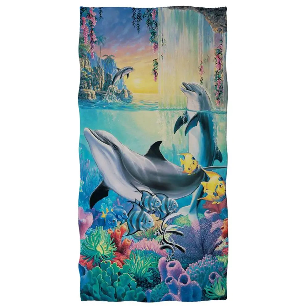 Ocean Animals Cotton Bath Towels