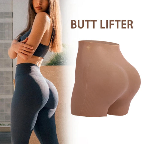 KUMIHO Silicone Fake Asses Padded Butt Enhancer Hip Lifter Pantys Open Crotch Pant Big Ass Silicon Shaper Underwear