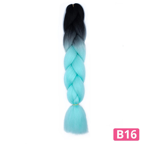 Colorful Hair for Braids Synthetic Braiding Hair Extensions for Girls Jumbo Braid Hair for Crochet Box Expression Braiding Hair