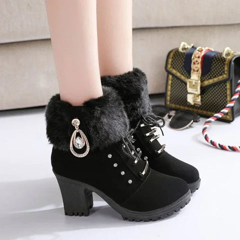 Winter Designer High Heels Shoes for Women