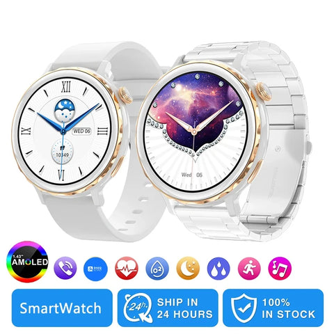 LEMFO Smart Watch For Women Full Touch Screen Bluetooth Call Waterproof Watch Sport Fitness Tracker Smartwatch Lady Reloj Mujer