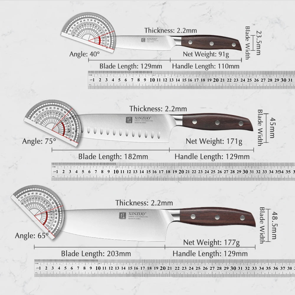 Professional Full 7 PCS Knife Set