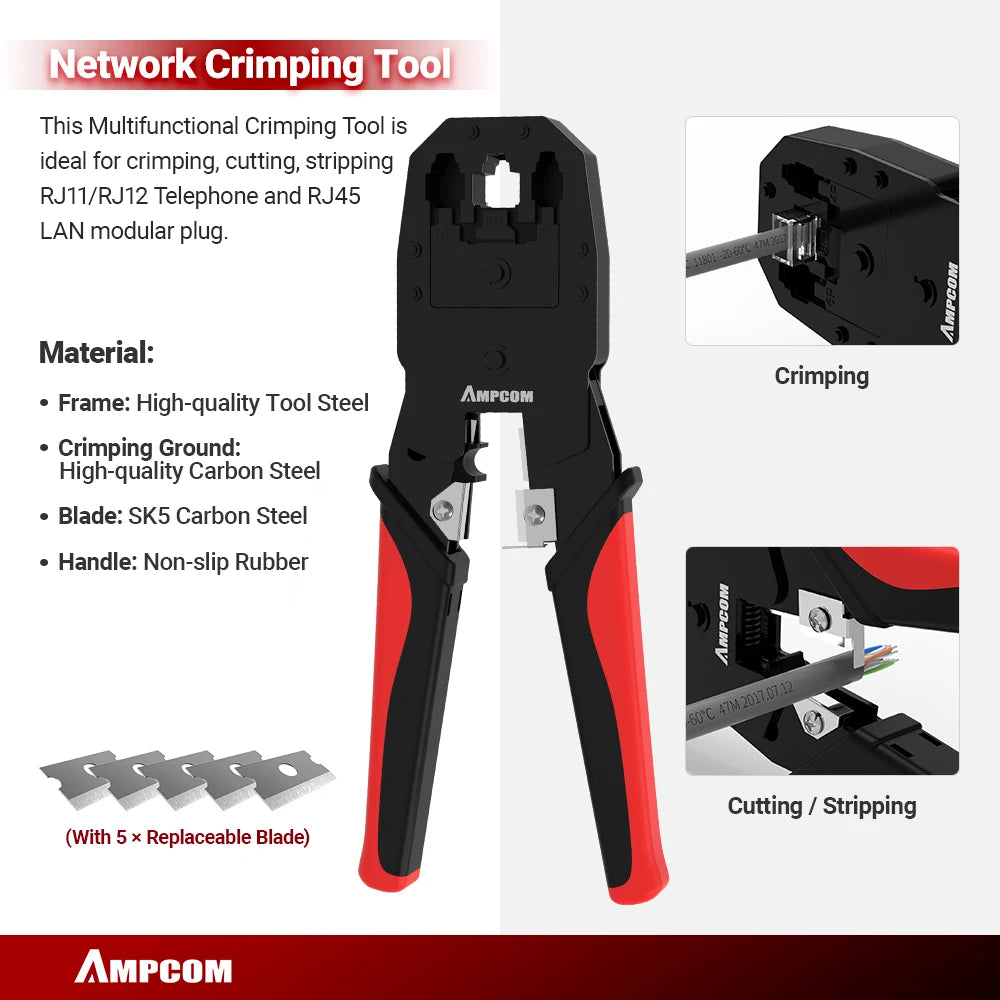 Crimper Lan Tester Tool Set