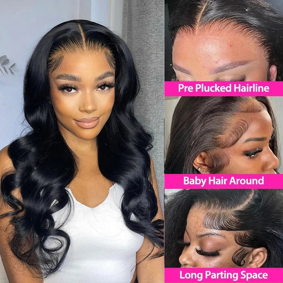 40 Inch Hd Lace Wig 13x6 Human Hair Body Wave Lace Front Wig 13x4 Loose Wave Lace Frontal Wig Glueless Human Hair Wigs 100%