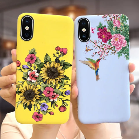 Silicone Soft Fundas Phone Back Cover Case For iPhone