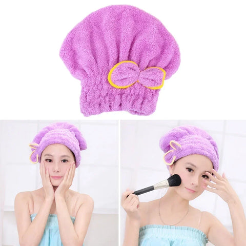 Microfiber Quickly Dry Hair Hat Bathroom Hats