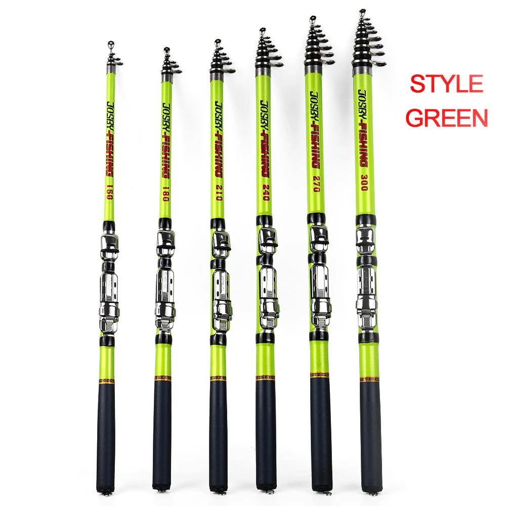 BAKAWA Hot New 3.0m 2.7m 2.4m 2.1m 1.8m 1.5M Ultralight Portable Telescopic Feeder Carbon Fiber Fishing Rod Spinning