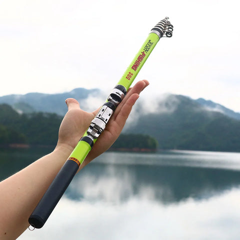 BAKAWA Hot New 3.0m 2.7m 2.4m 2.1m 1.8m 1.5M Ultralight Portable Telescopic Feeder Carbon Fiber Fishing Rod Spinning