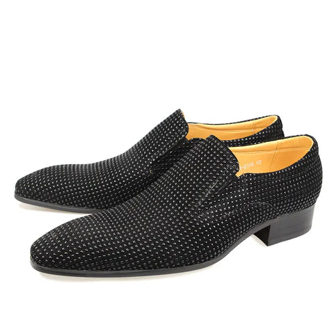 Classic Style Male Dress Casual Shoes Wedding Party Customized Handmade One-step Fashion Loafers  Luxury Point Toe Footwear