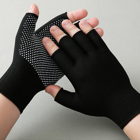 Women Men Arthritis Compression Gloves Fingerless Joint Pain Relief