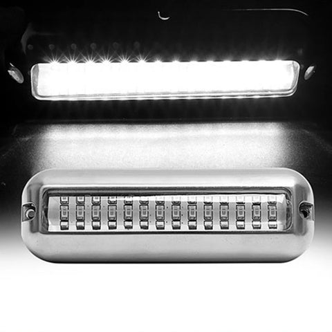 2PCS 42LED 10-30V Boat Transom Light Underwater Lights Stainless Steel Waterproof Marine Light Pontoon Ship Boat Accessories