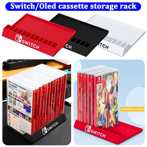 for Nintendo switch oled Cassette storage rack Desktop card box holder Game disc storage bracket stand for NS switch accessories