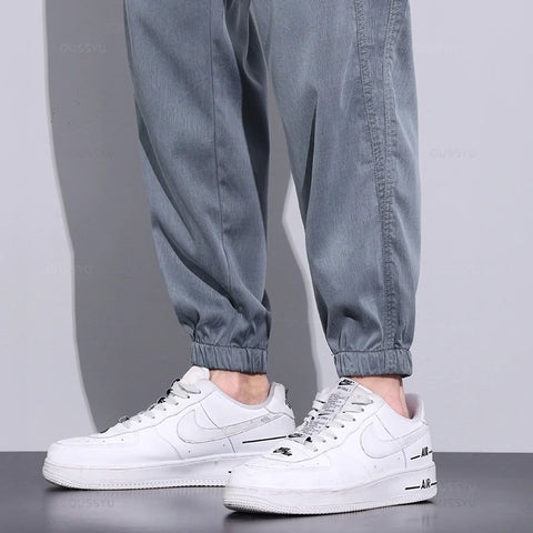 Men's Cargo Casual Pants Summer Thin Jogger Sweatpants