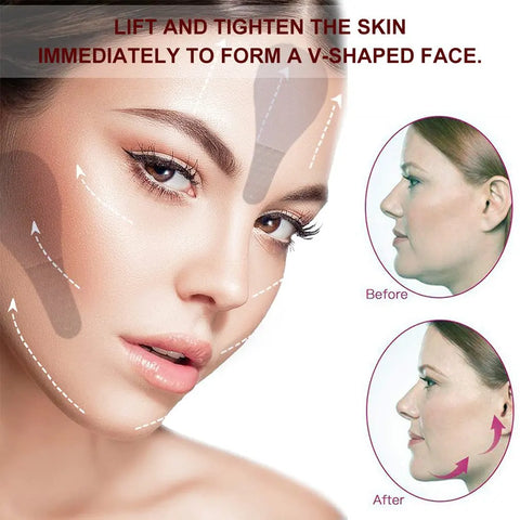 V Face Shape Thin Face Invisible Facial Stickers