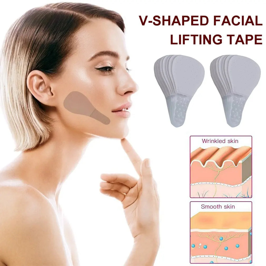 V Face Shape Thin Face Invisible Facial Stickers