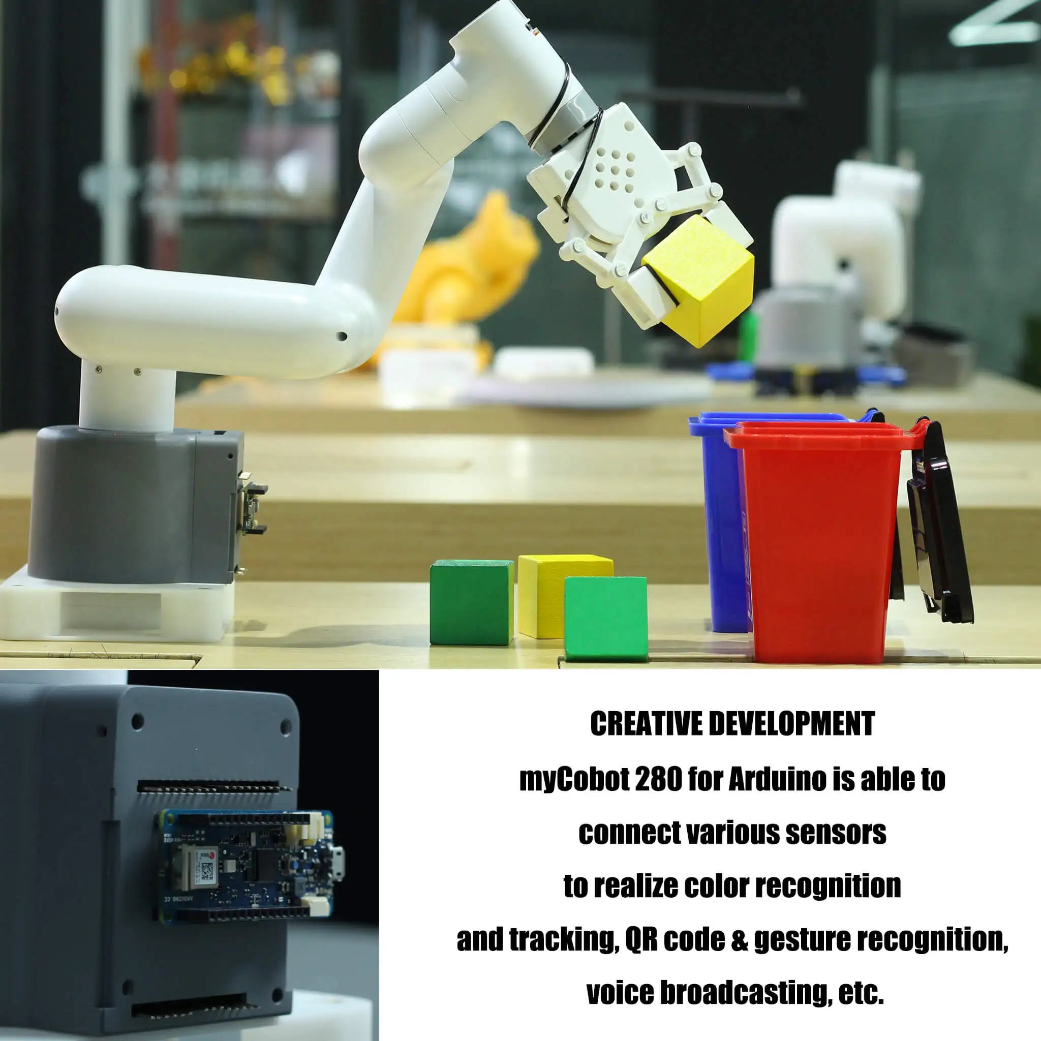 Elephant Robotics myCobot 280 for Arduino 6 DOF Collaborative Robot Educational Desktop Robot Arm Programming Robotic Arm