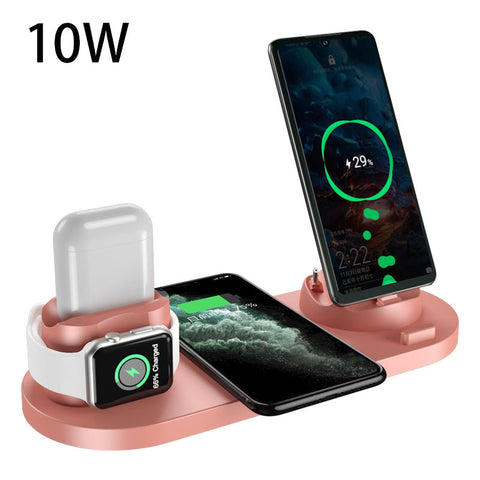 Fast Charging Pad For Phone Watch 6 In 1 Charging Dock Station