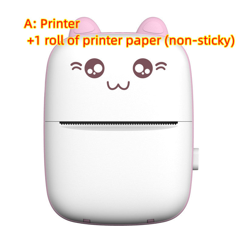 Mini Printer Portable Mini Bluetooth WiFi New Wrong Printer Mobile Phone Photo Title Note Hot Print Pocket Student Error Label Printer - Nuri Shopping