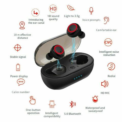 Wireless Earbuds Headphone Headset Noise Cancelling TWS