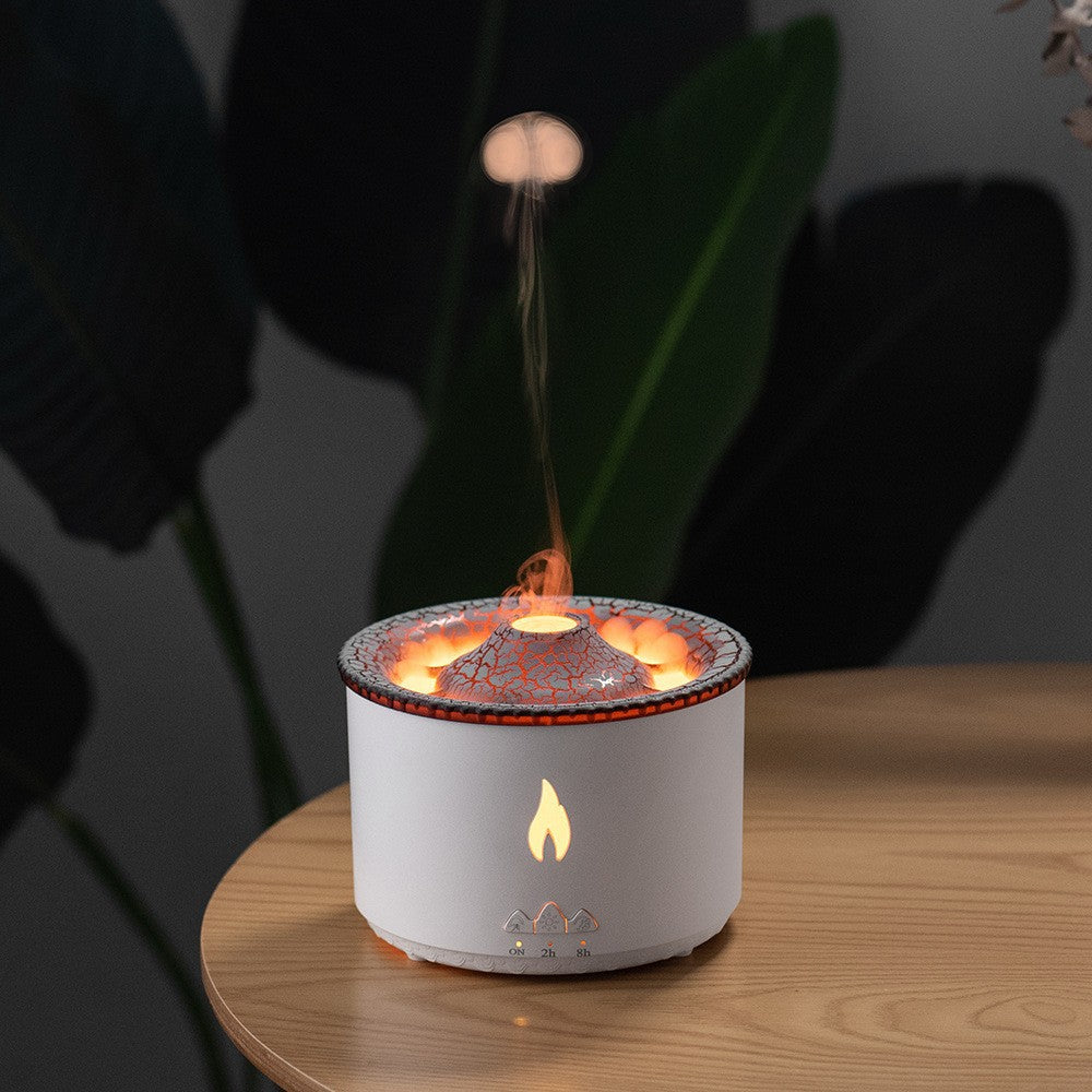 Volcano Aromatherapy Machine Spray Jellyfish Air Flame Humidifier Diffuser