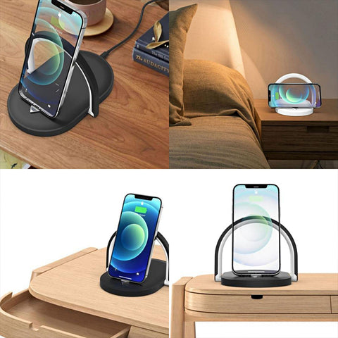 Wireless Charging Station Stonego LED Reading Table Lamp 15W Fast Charging Light