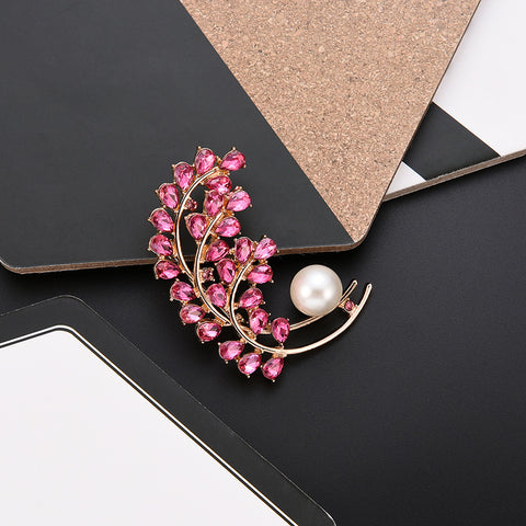 Popular Women's Brooches Inlaid With Zircon