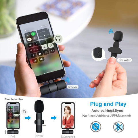 Mini Mic For I Phone Android Long Battery Life Live Broadcast Gaming