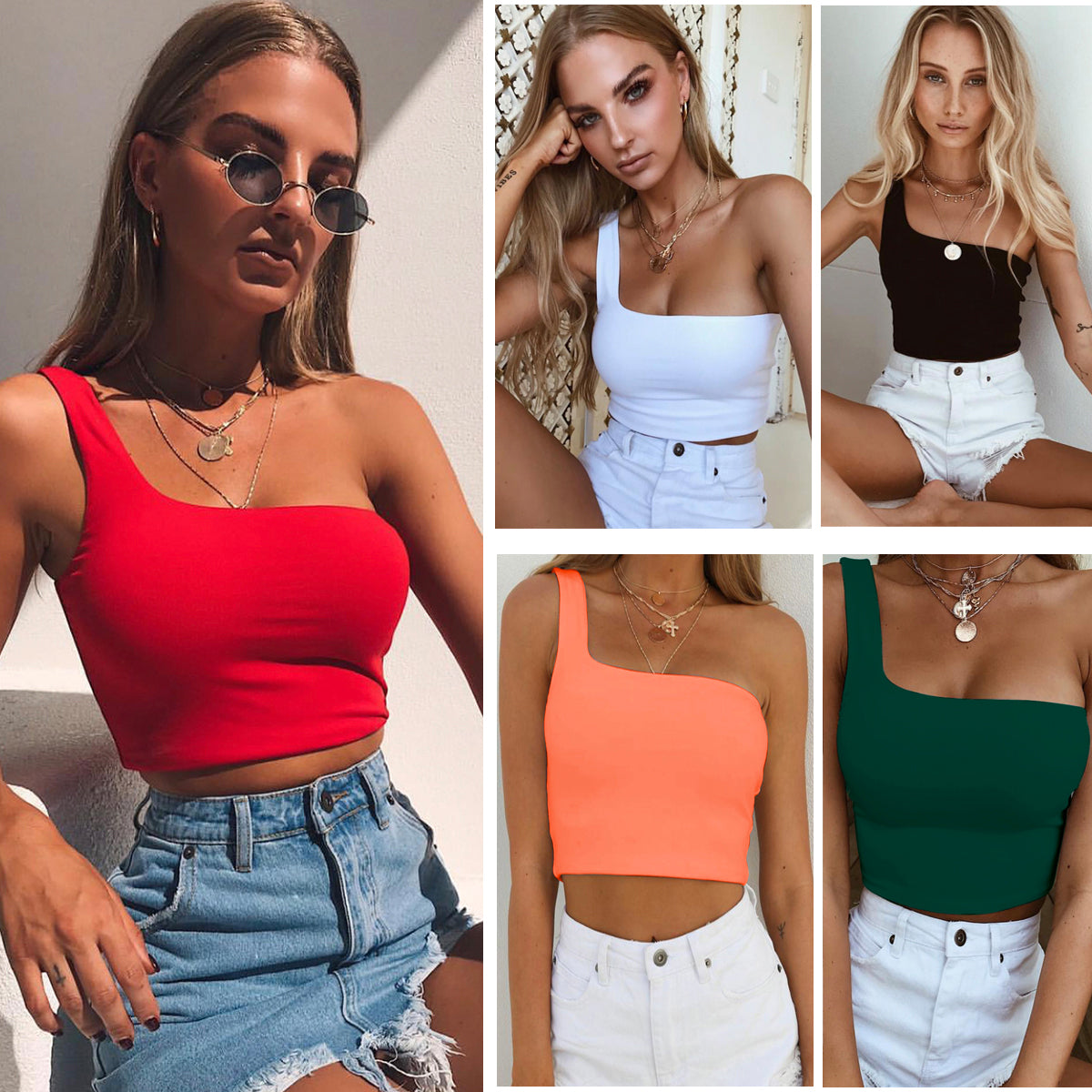 Top Sleeveless T-Shirt Tank Tops Women Clothing - Nuri Shopping