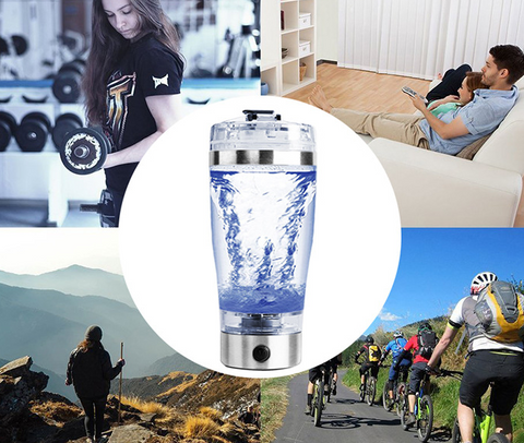 Electric Protein Shake Stirrer USB Shake Bottle Milk Coffee Blender Kettle Sports And Fitness Charging Electric Shaker Cup - Nuri Shopping