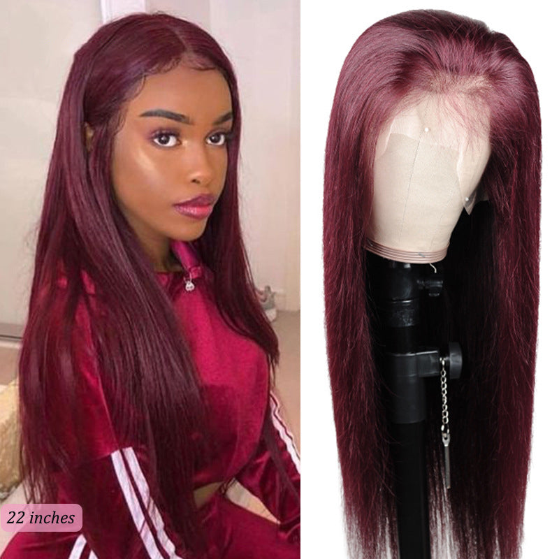 T-part Lace Frontal Wigs Real Hairstyle Headgear human hair.